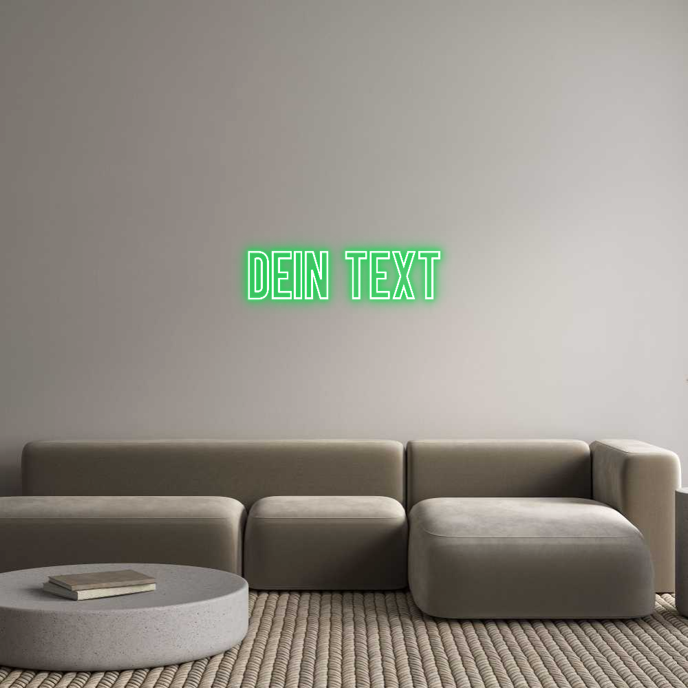 Individuelles Neon: Dein Text