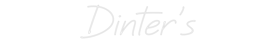 Individuelles Neon: Dinter's