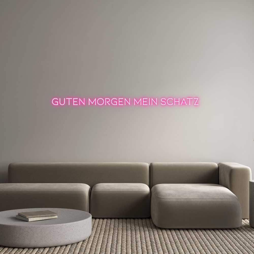 Individuelles Neon: Guten Morgen ...