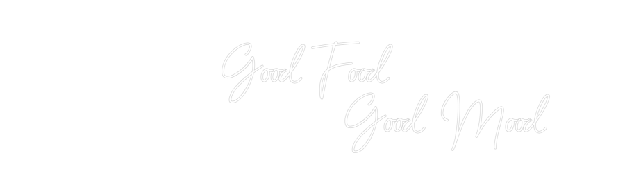 Individuelles Neon: Good Food 
 ...