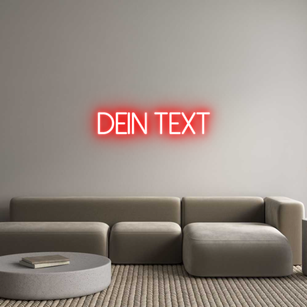 Individuelles Neon: Dein Text