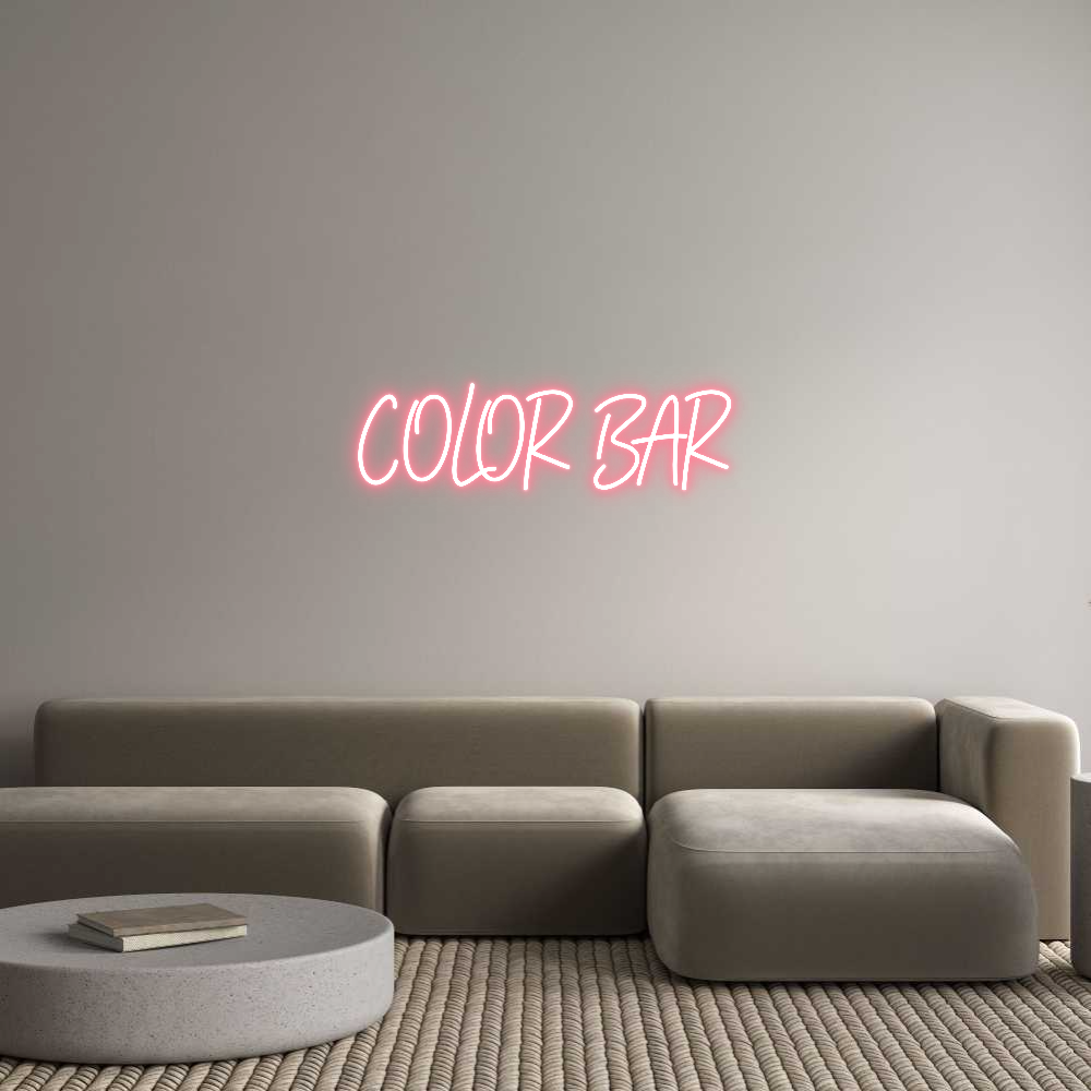 Individuelles Neon: COLOR BAR