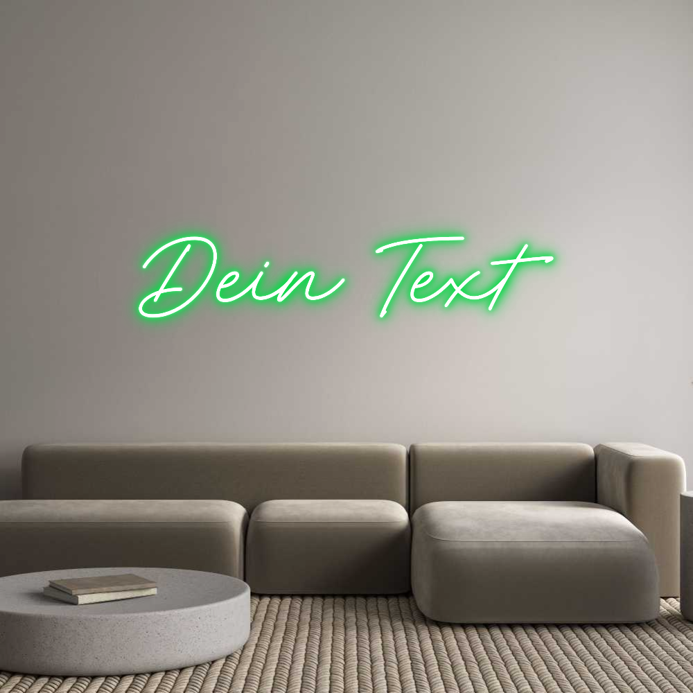 Individuelles Neon: Dein Text