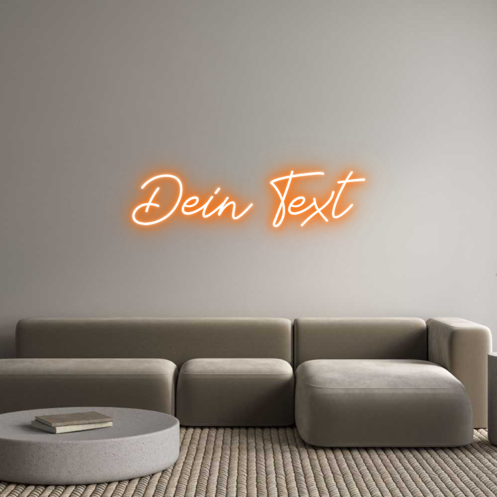 Individuelles Neon: Dein Text