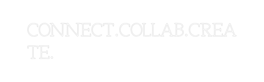 Individuelles Neon: CONNECT.COLLA...