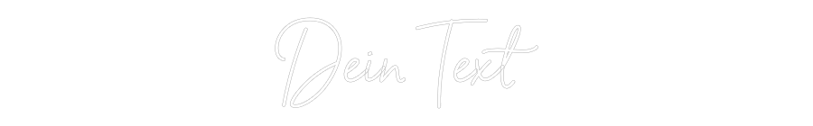 Individuelles Neon: Dein Text