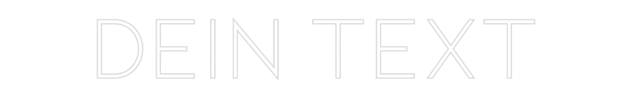 Individuelles Neon: Dein Text