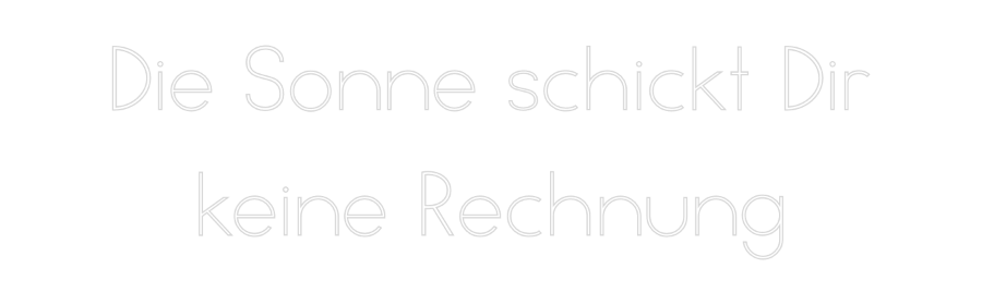 Individuelles Neon: Die Sonne sch...