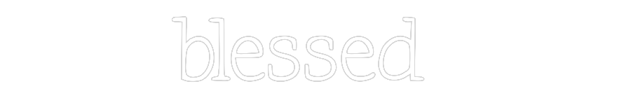 Individuelles Neon: blessed