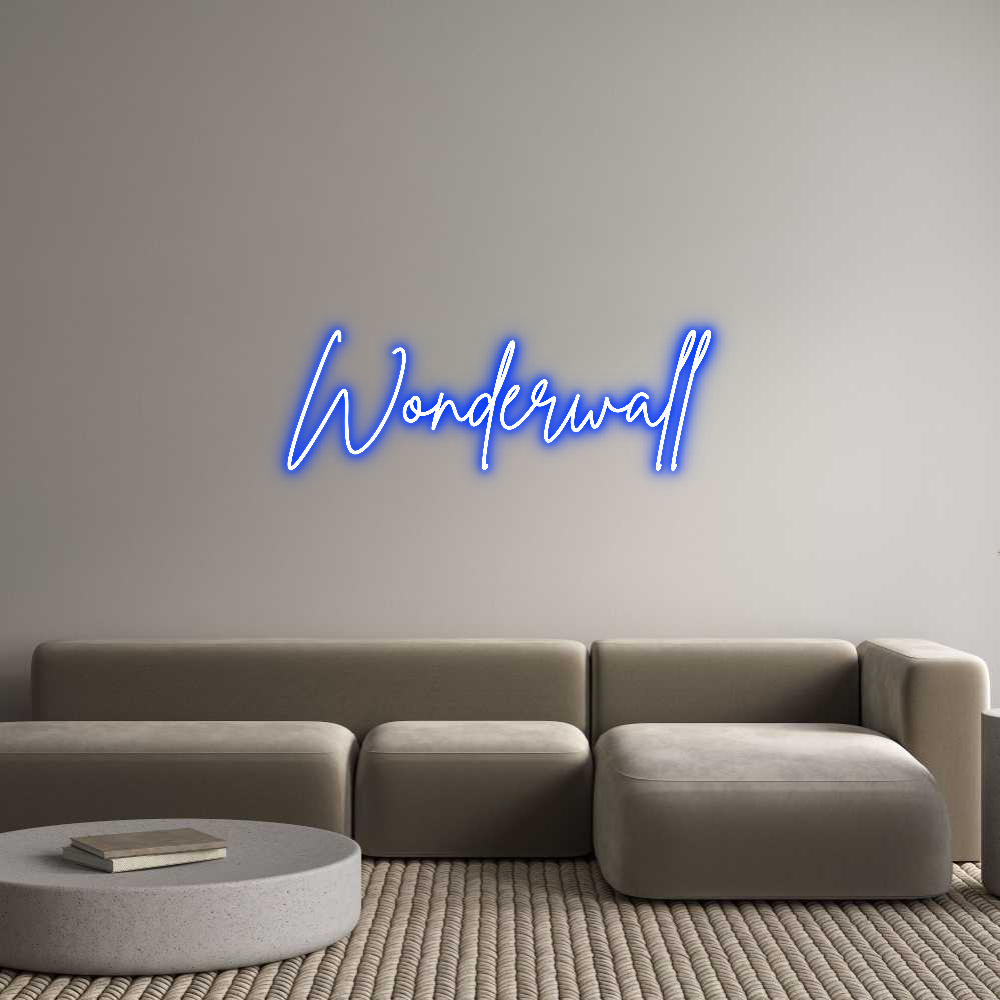 Individuelles Neon: Wonderwall