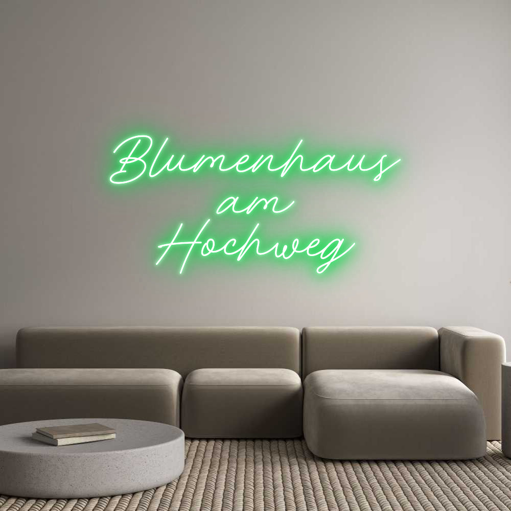 Individuelles Neon: Blumenhaus
a...