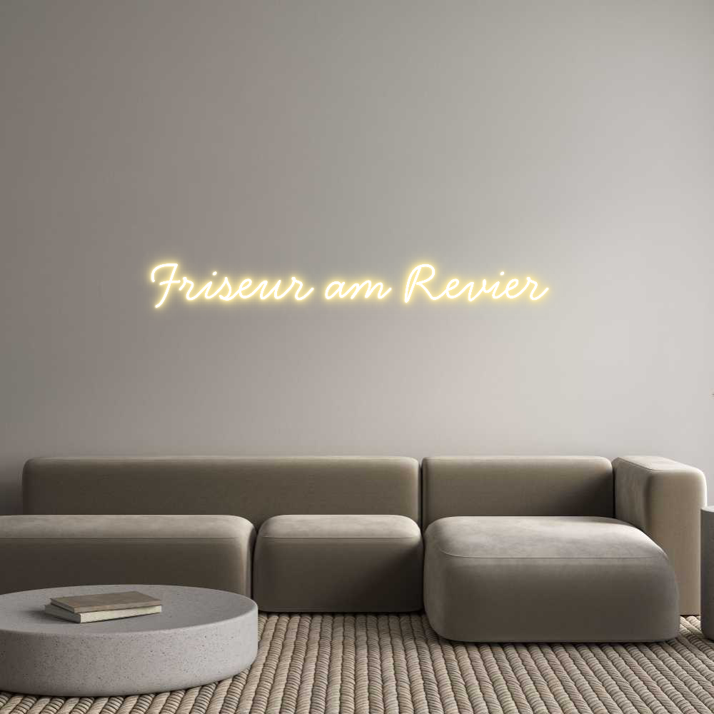 Individuelles Neon: Friseur am Re...