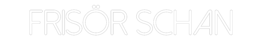 Individuelles Neon: Frisör Schan