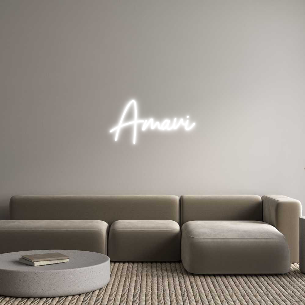 Individuelles Neon: Amavi