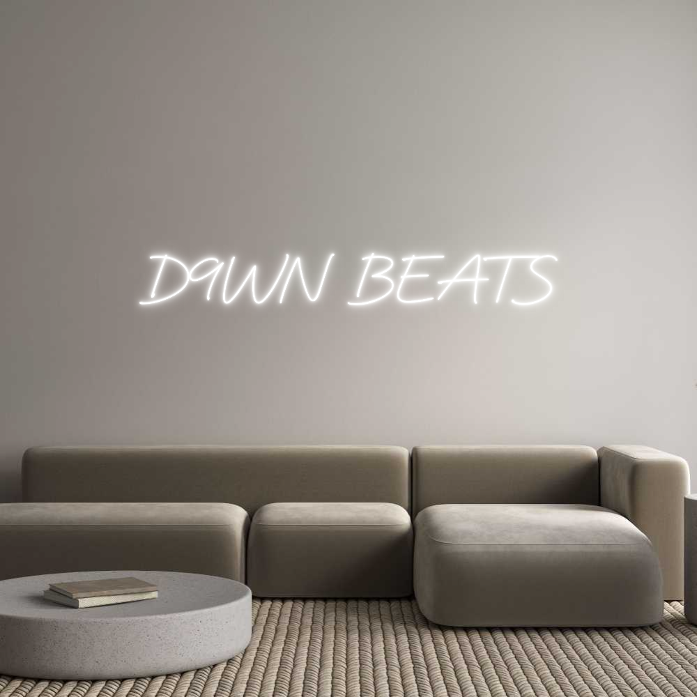 Individuelles Neon: D9WN BEATS