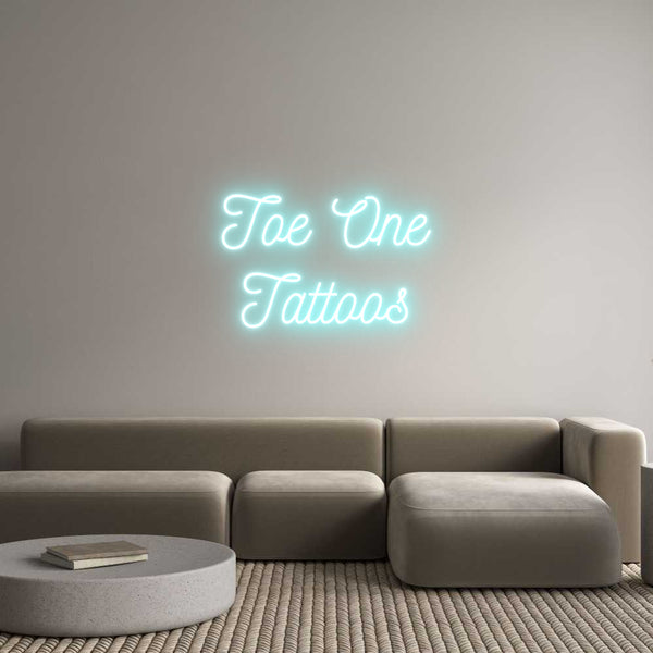 Individuelles Neon: Toe One
 Tat...