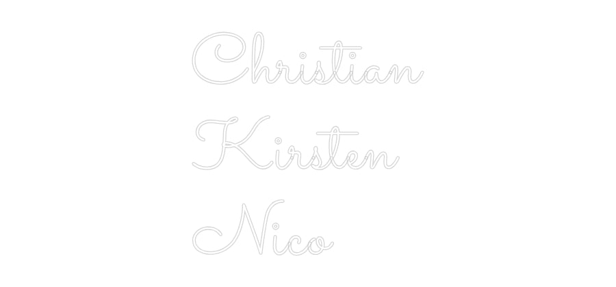 Individuelles Neon: Christian
Ki...