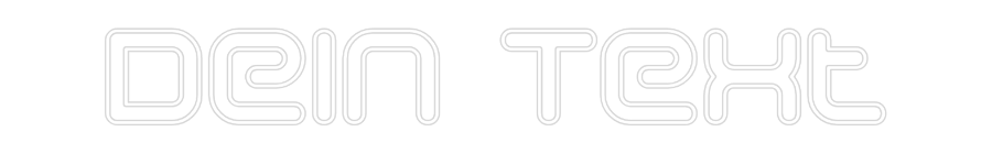 Individuelles Neon: Dein Text