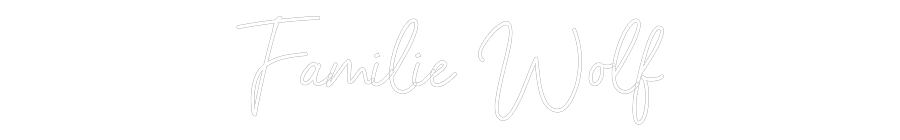 Individuelles Neon: Familie Wolf