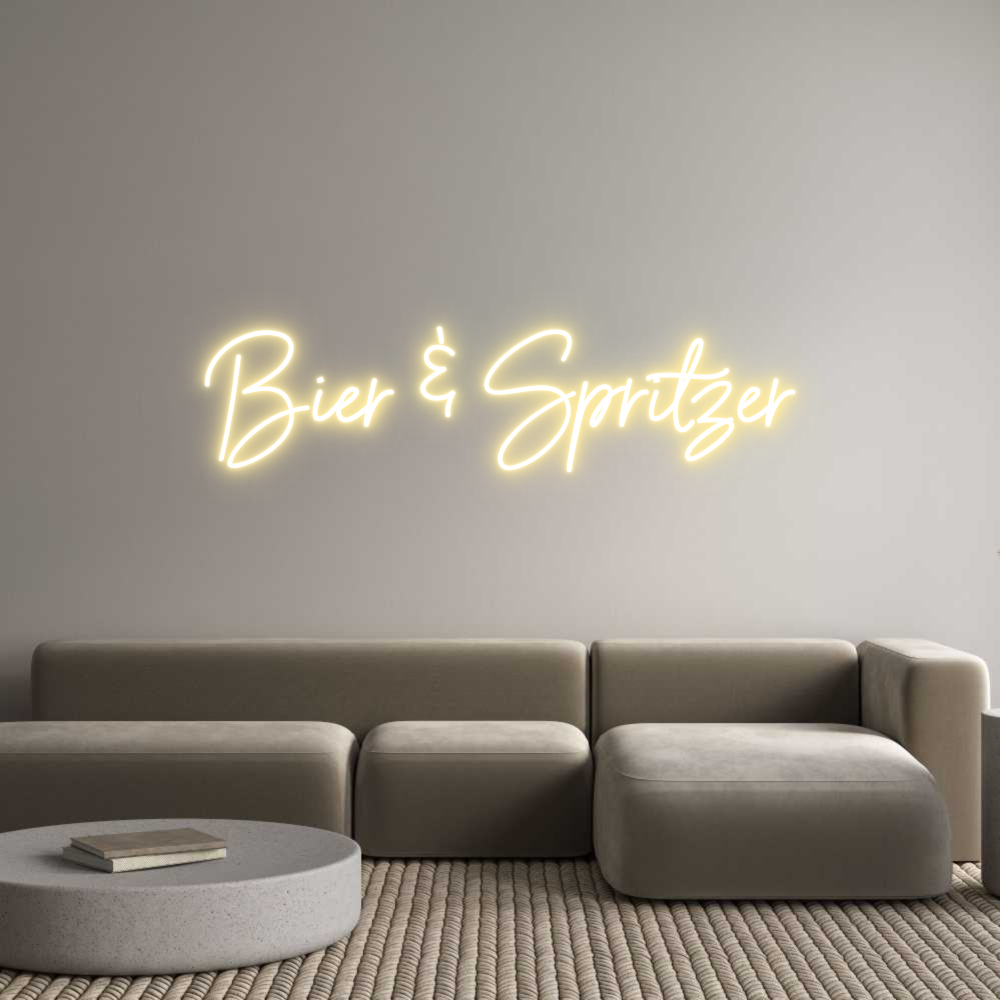 Individuelles Neon: Bier & Spritzer
