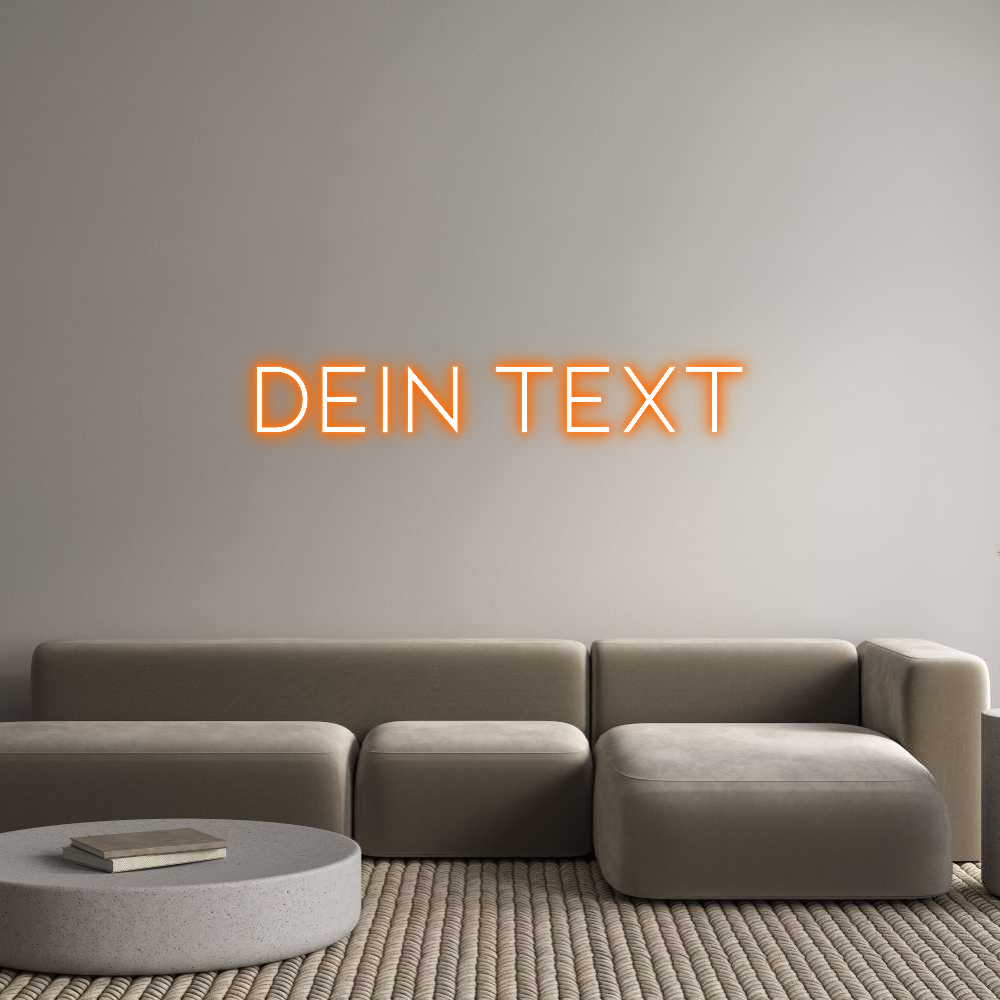 Individuelles Neon: Dein Text