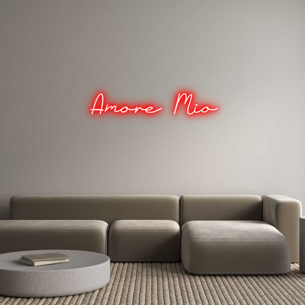 Individuelles Neon: Amore Mio