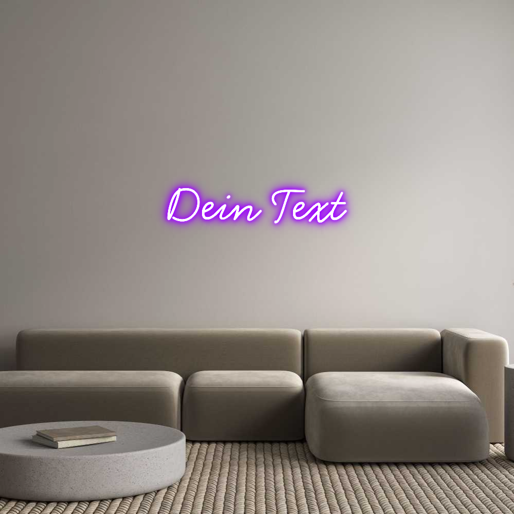Individuelles Neon: Dein Text