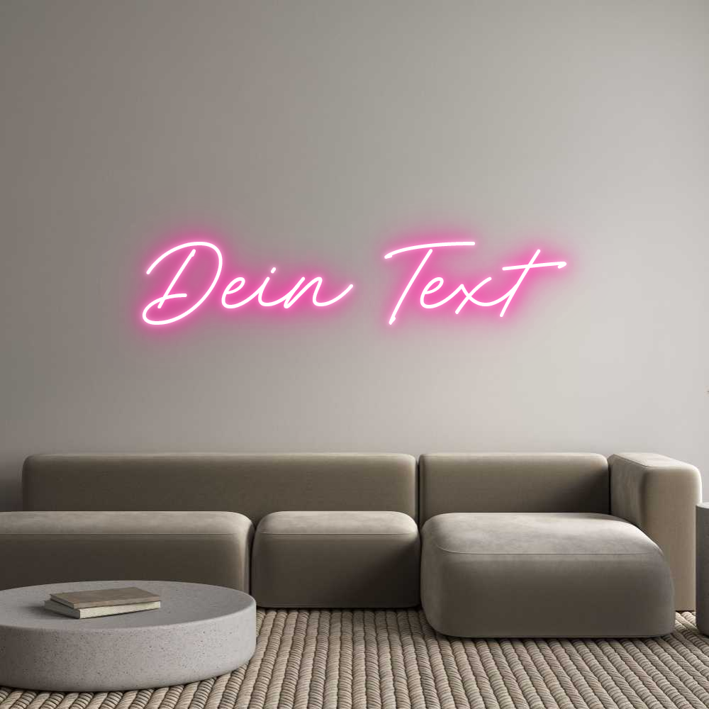 Individuelles Neon: Dein Text