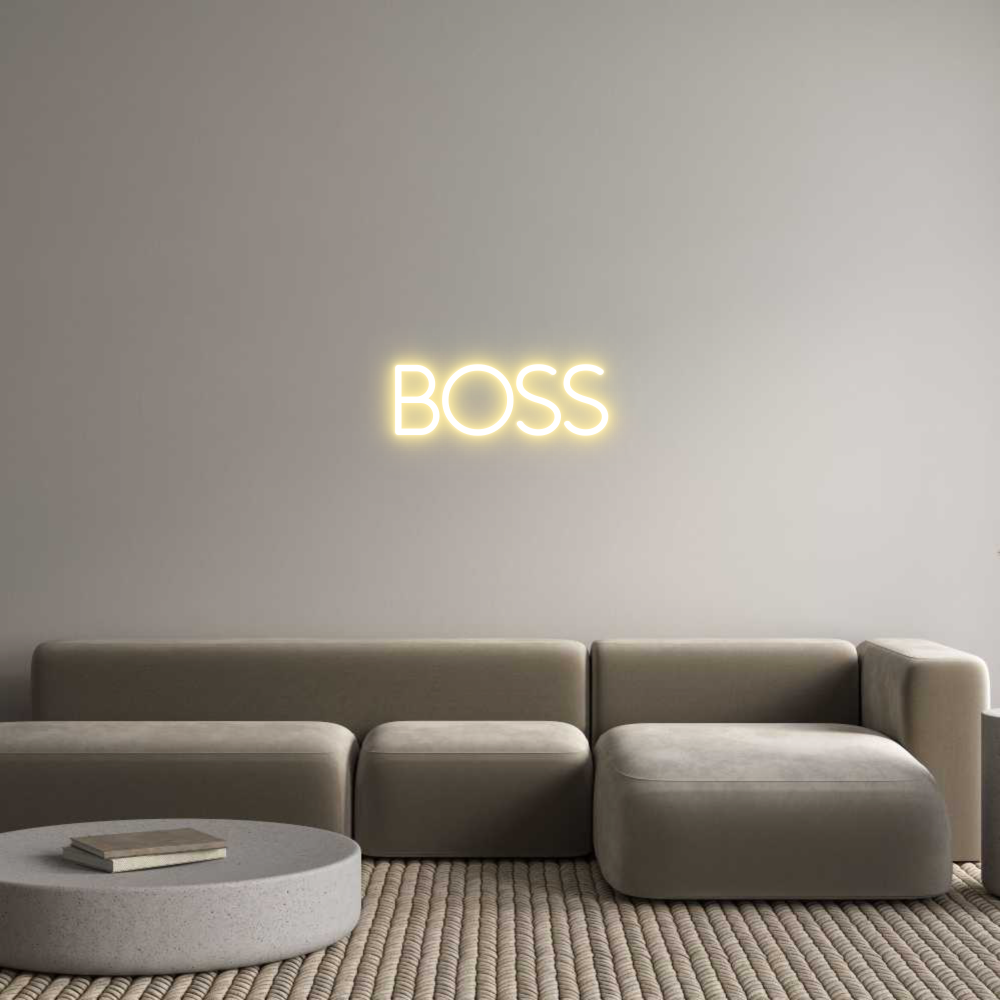 Individuelles Neon: BOSS