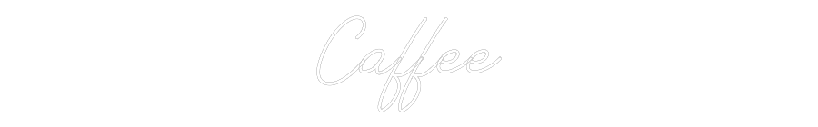 Individuelles Neon: Caffee