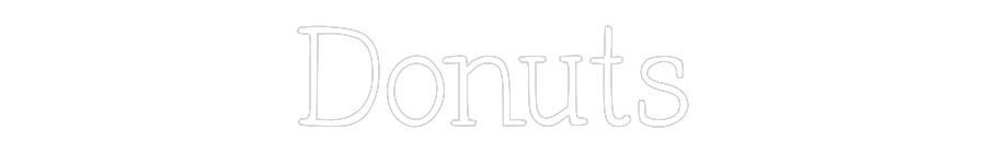 Individuelles Neon: Donuts
