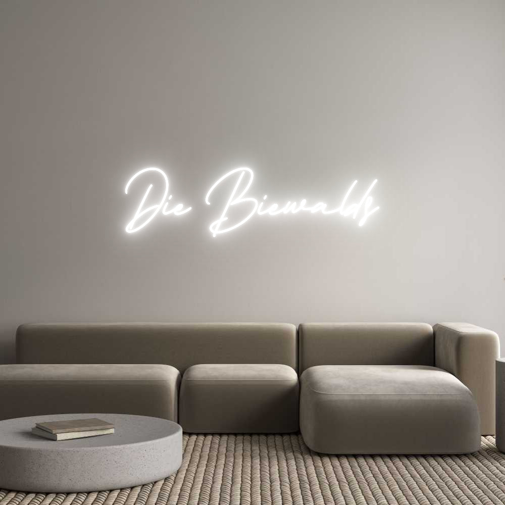 Individuelles Neon: Die Biewalds