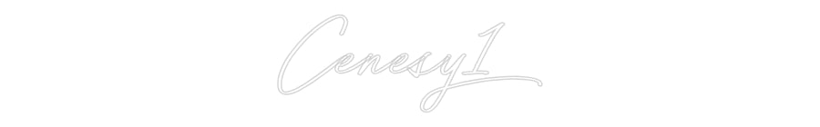 Individuelles Neon: Cenesy1