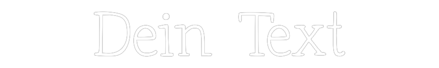 Individuelles Neon: Dein Text