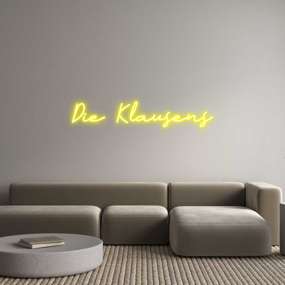 Individuelles Neon: Die Klausens