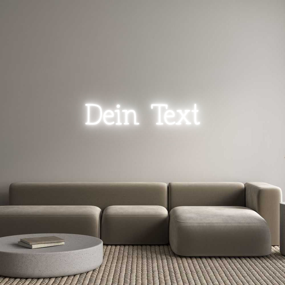 Individuelles Neon: Dein Text