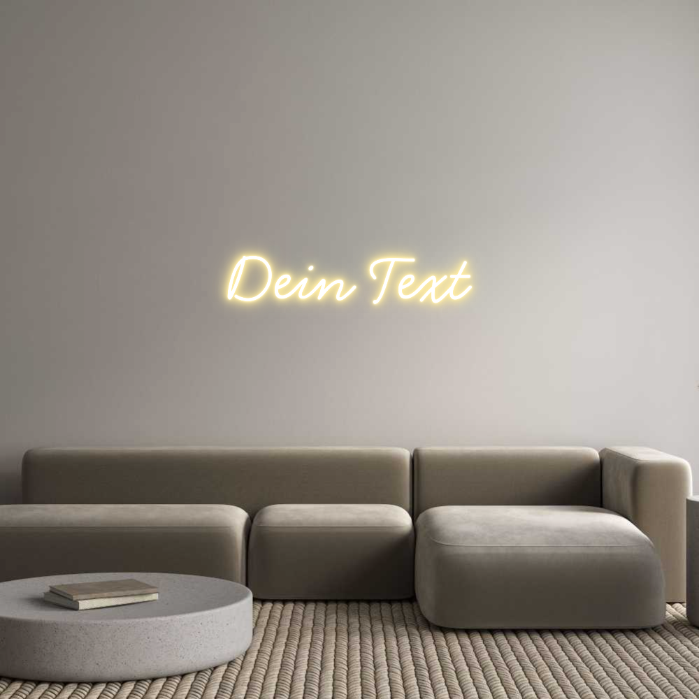 Individuelles Neon: Dein Text