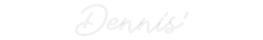 Individuelles Neon: Dennis'