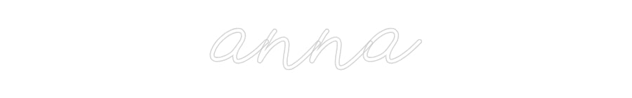 Individuelles Neon: anna