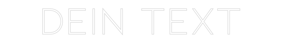 Individuelles Neon: Dein Text