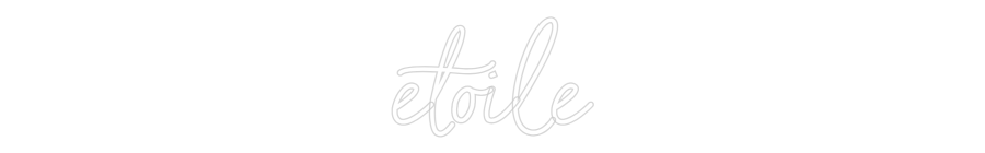 Individuelles Neon: étoile