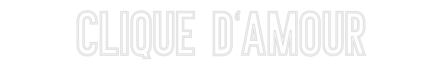 Individuelles Neon: Clique d‘amour