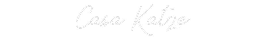 Individuelles Neon:  Casa Katze