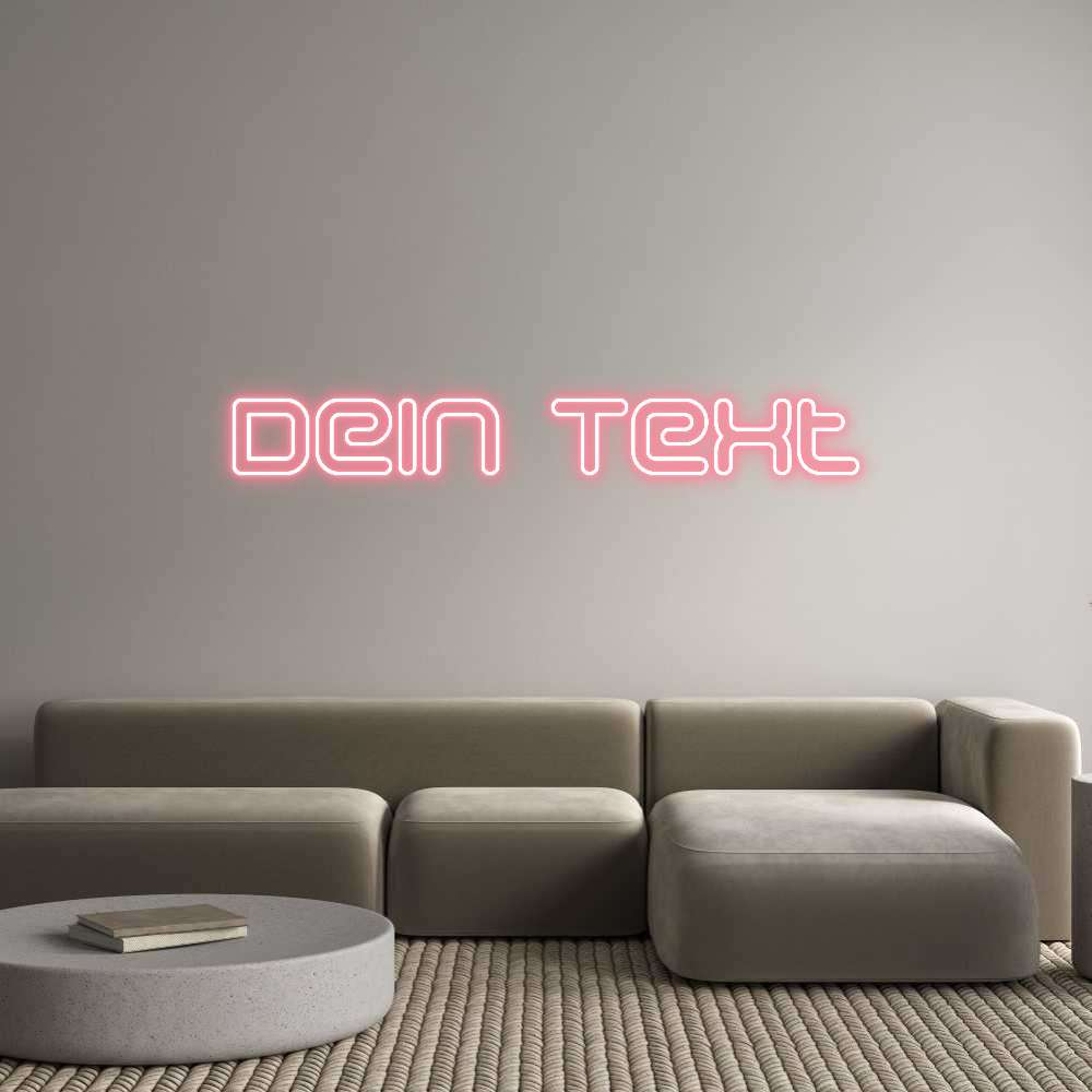 Individuelles Neon: Dein Text
