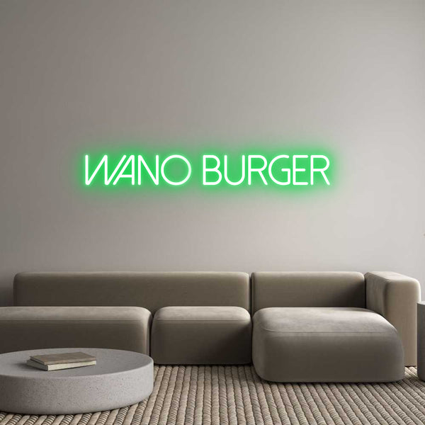 Individuelles Neon: Wano Burger