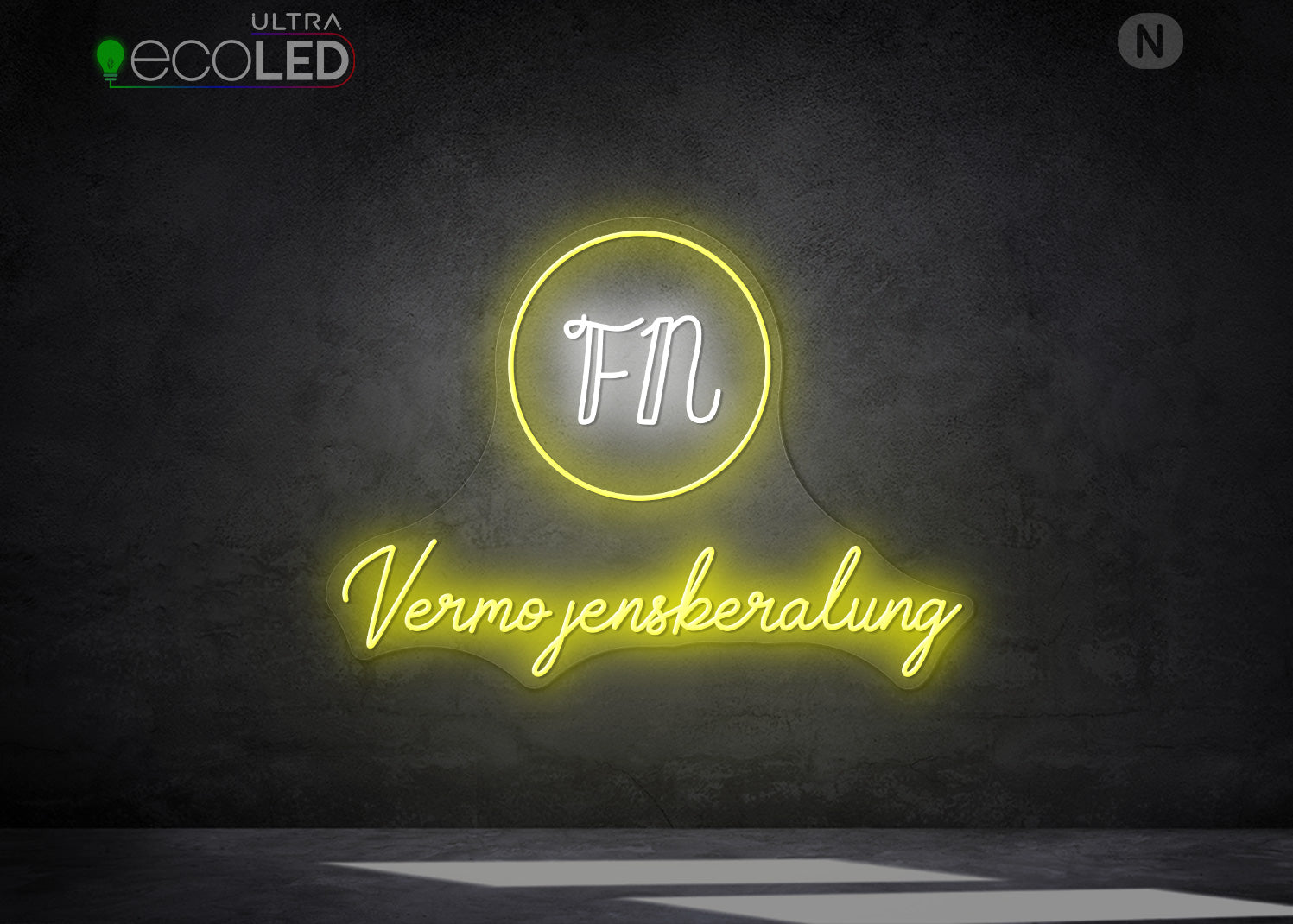 Individuelles Neonschild