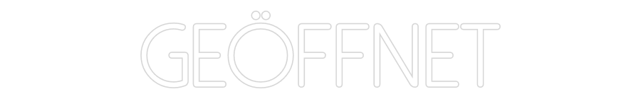 Individuelles Neon: geöffnet