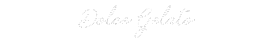 Individuelles Neon: Dolce Gelato