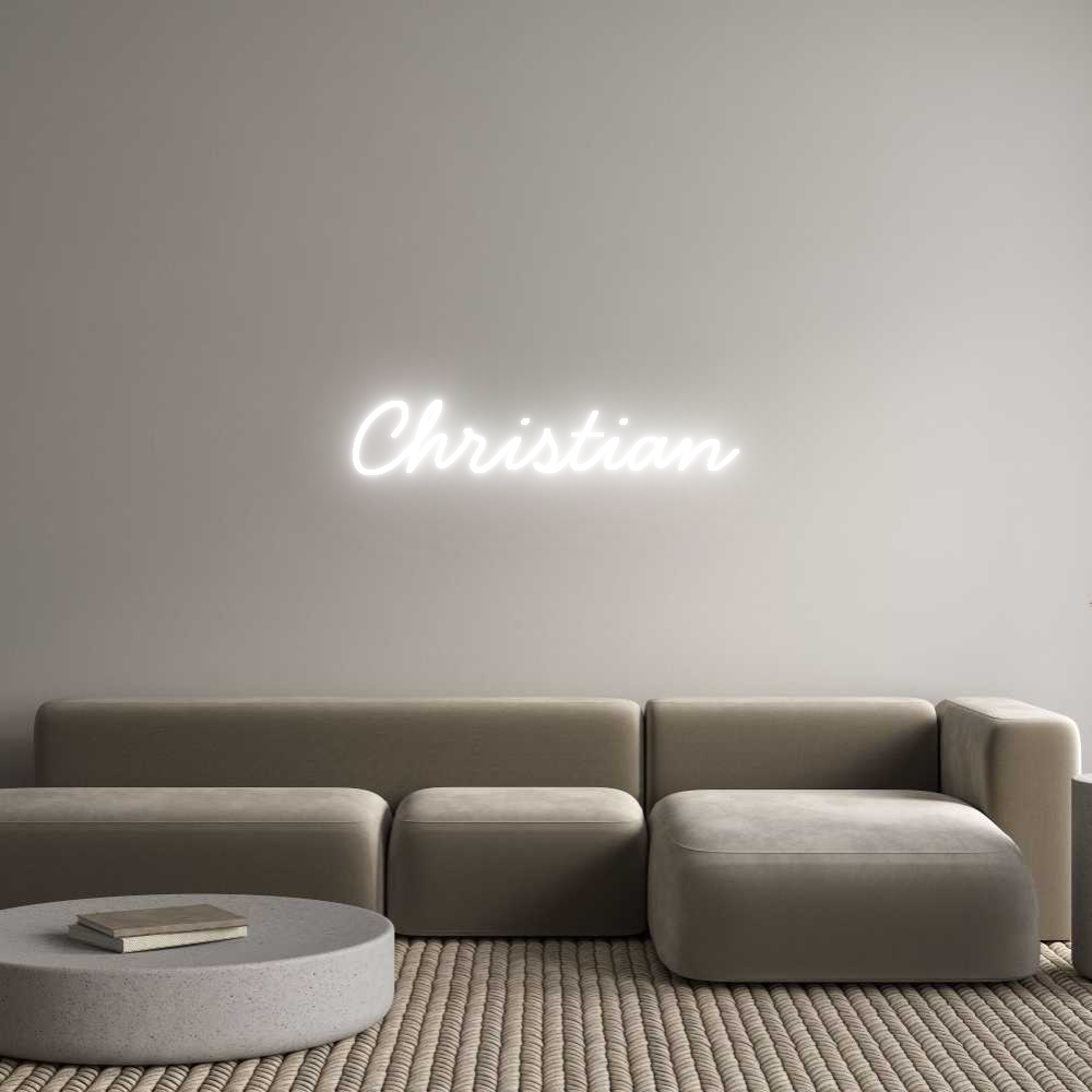 Individuelles Neon: Christian