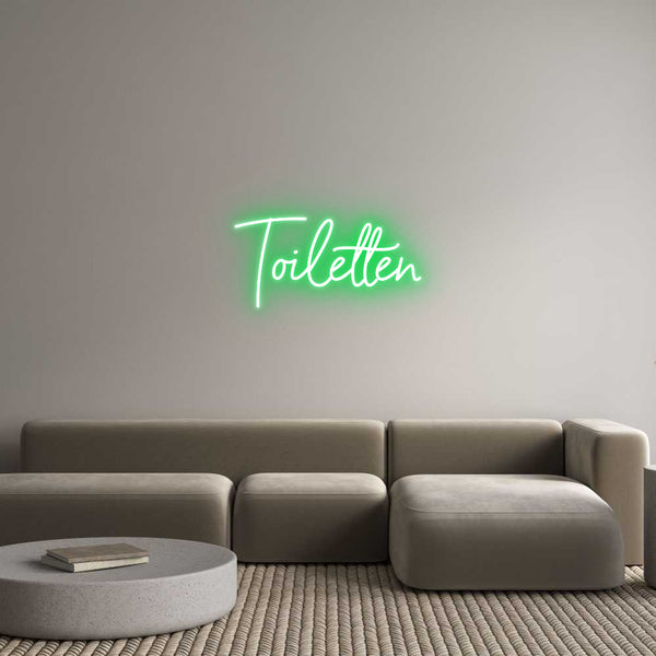 Individuelles Neon: Toiletten